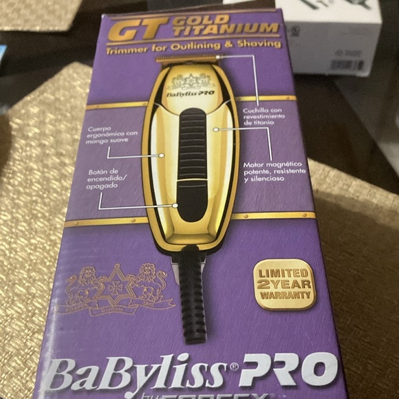 COPY - Men’s trimmer for outlining and shaving. Babyliss Pro by Forfex. Gold Ti… - Picture 5 of 5